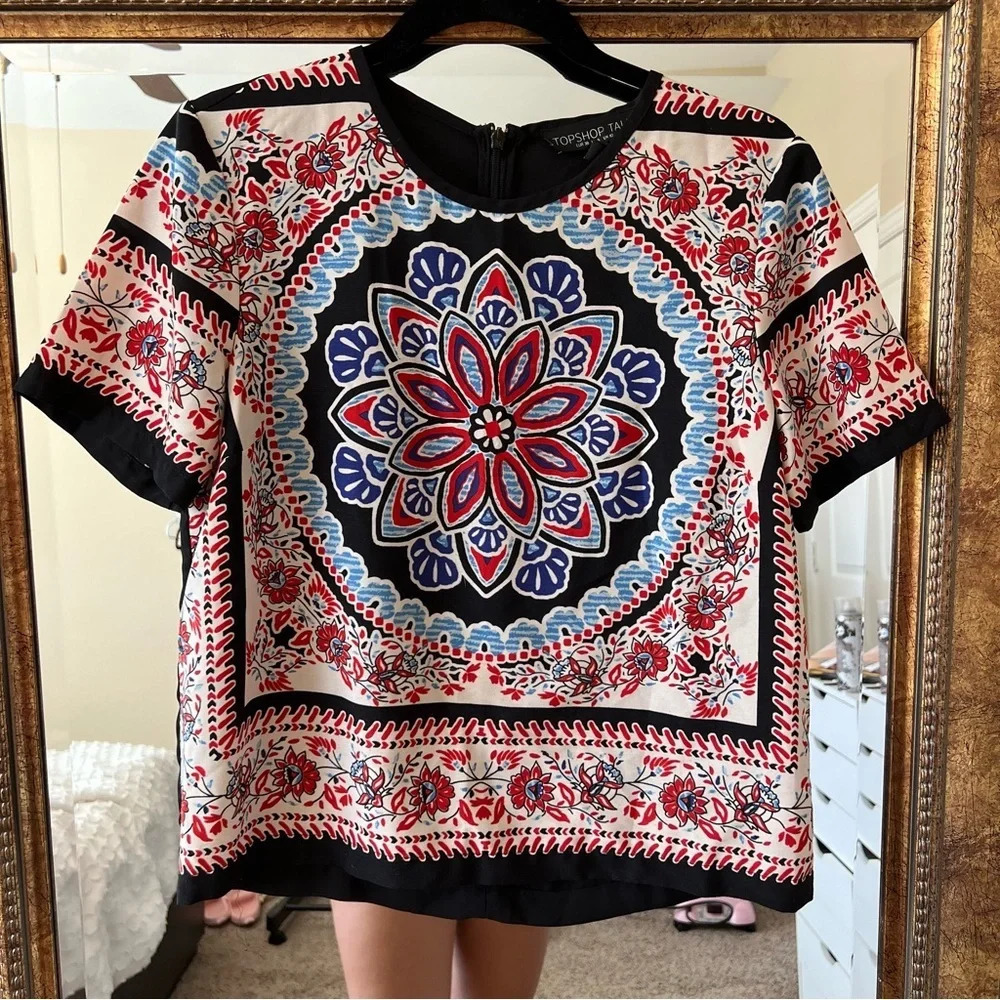 Top shop floral print blouse